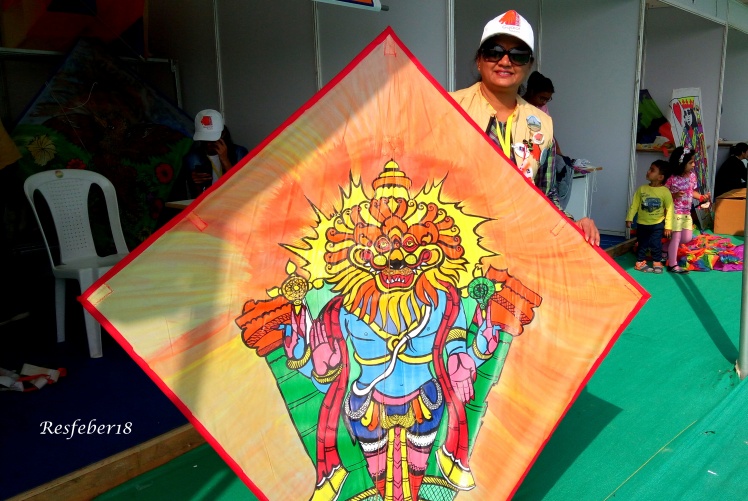 In 2016 her themes for kites were the various Avatars of Hindu deities such as Narasimha, Vaman etc. 